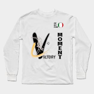 Dynamic Italy Football Player Pose V2-9 Long Sleeve T-Shirt